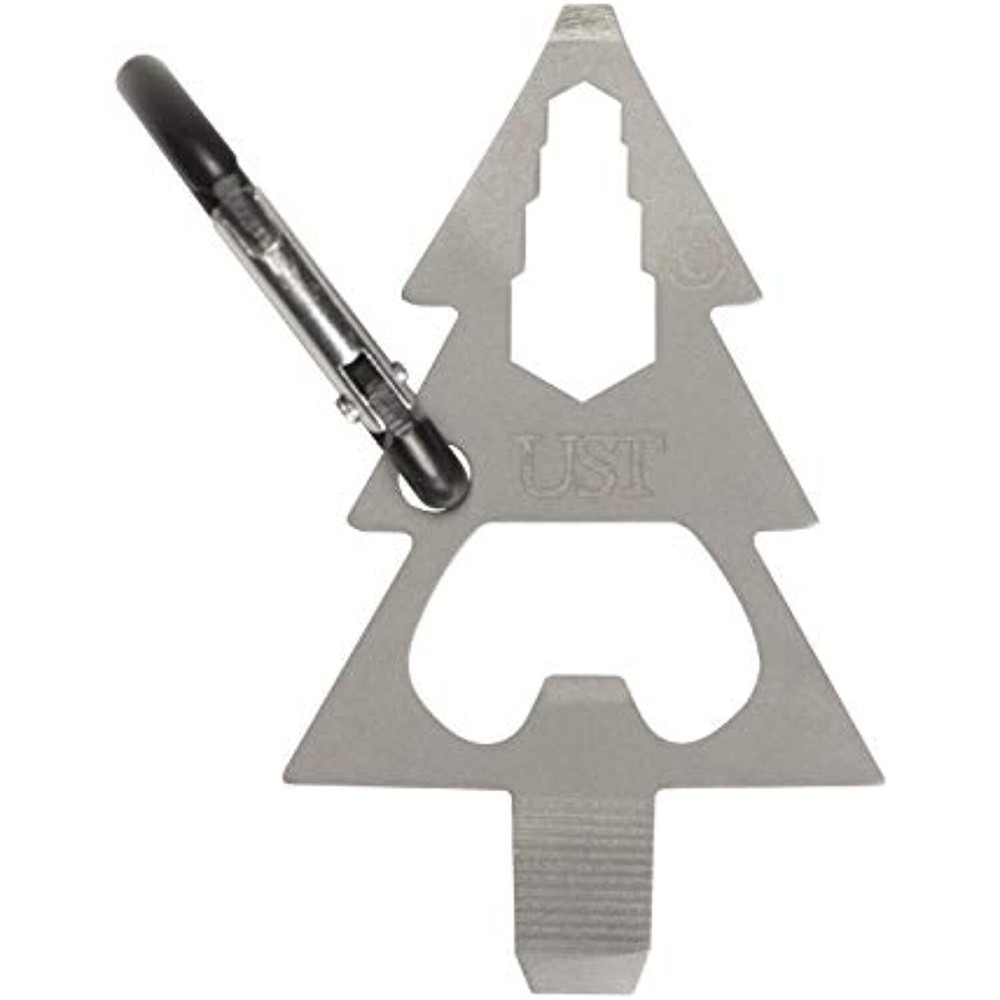 UST Stainless-Steel Tool A Long Multi-Tool Carabiner, Pine Tree