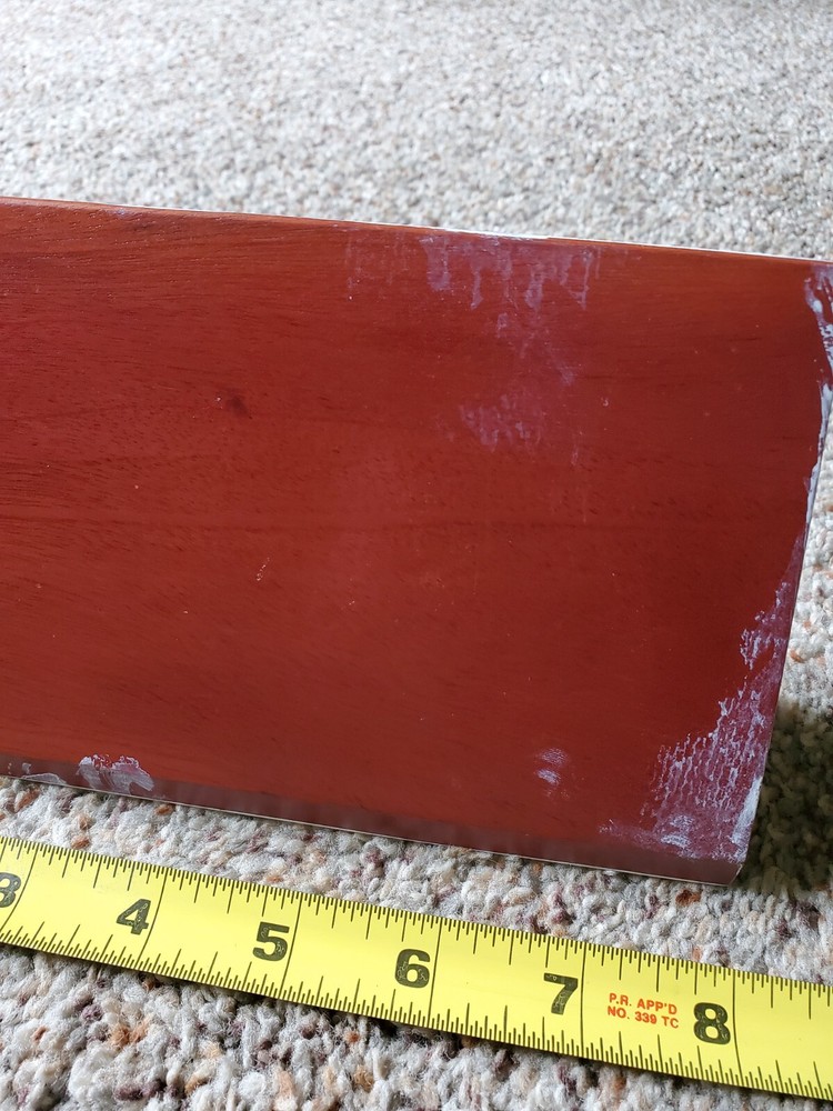 Triangular Solid Wood Block Jewelry Or Earring Wedge Display, Painted, 8 Inch