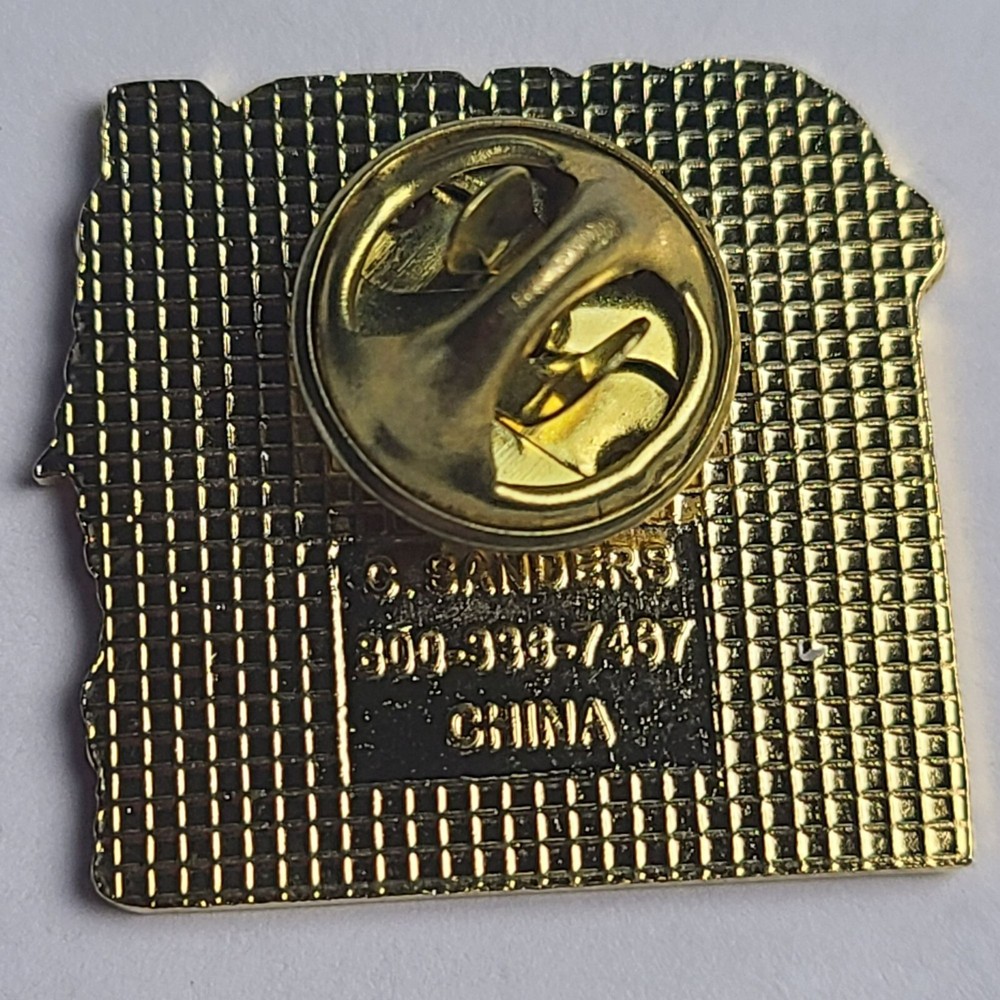 CWBA "Your Future Is Fun In 2001" Bowling Space Rocket Enamel Lapel Pin