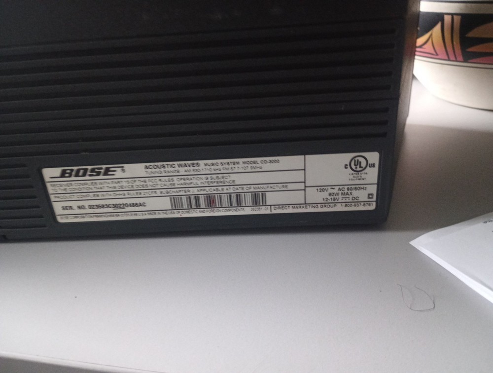 Bose Acoustic Wave CD-3000 Audio System AM/FM CD Player- With Remote