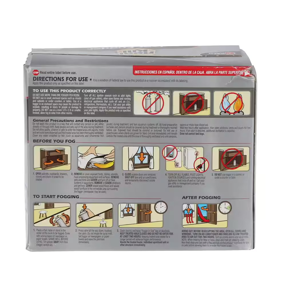 6 Can Fogger Insect Killer Bomb Indoor Bug Roach Spider Flea Tick Bed Kill