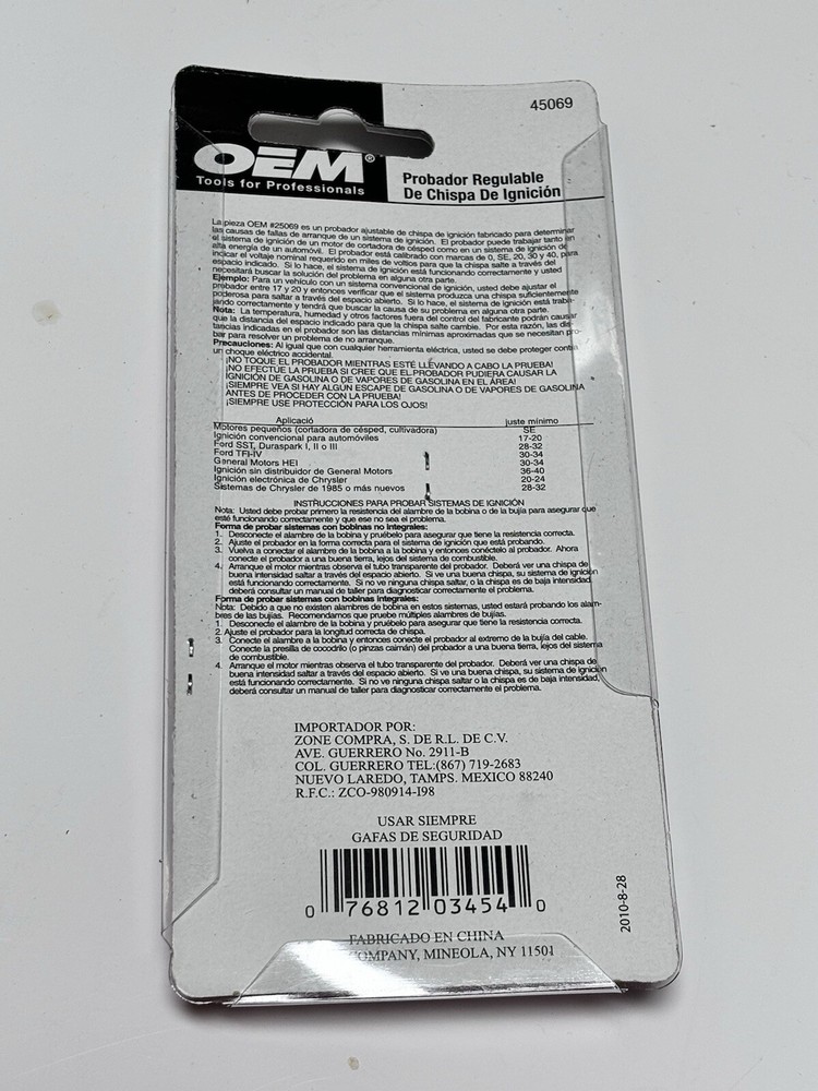 Oem Ignition Spark Tester