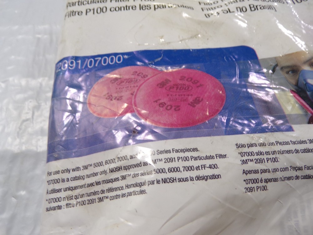 (2 Pack) 3M Particulate Filter P100 (G)