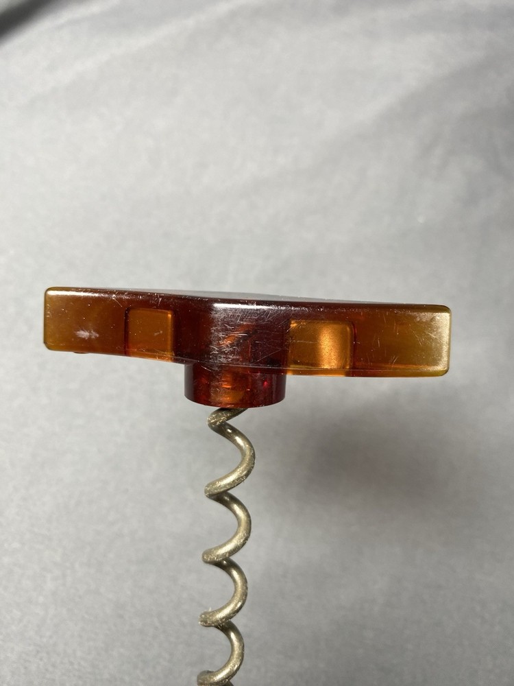 Vintage MCM Bakelite Corkscrew Wine Bottle Opener