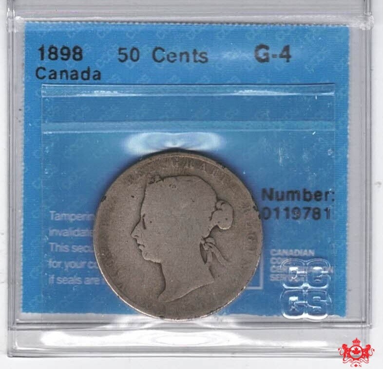 1898 Canada 50 Cents - CCCS G4 - 0119781