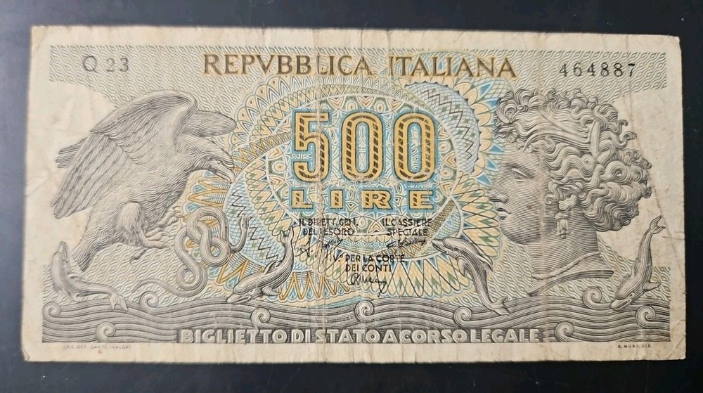 Italy 500 Lire 1966 Banknote