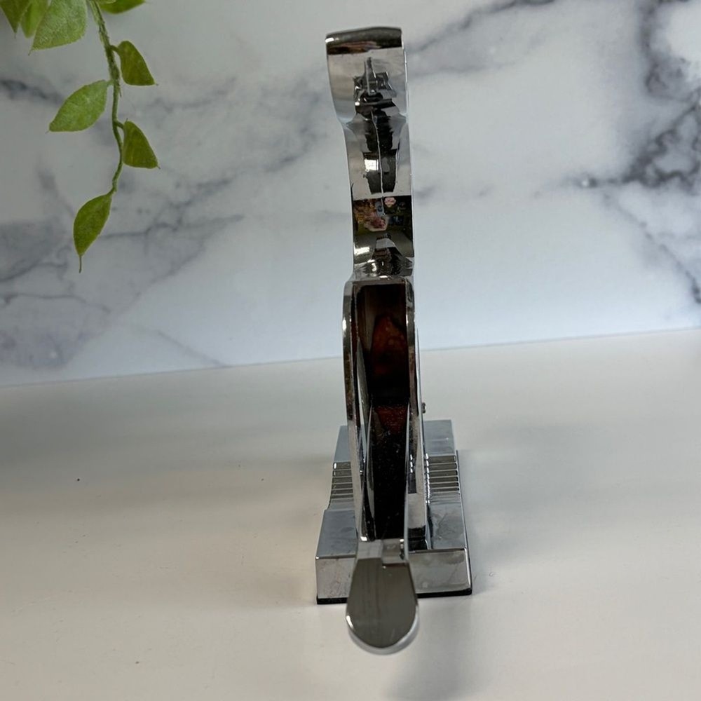 Chrome Reindeer Nutcracker - Vintage Holiday Decor