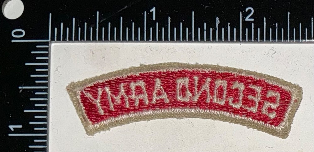 Cold War US 2nd Second Army Tab Arc Patch