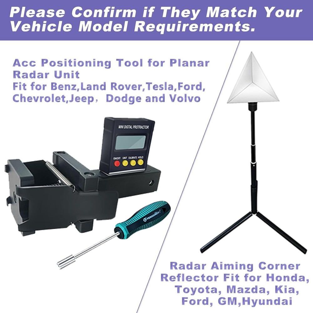 Radar Aiming Corner Reflector Target ADAS Calibration Tool with Stand,ADAS Ca...