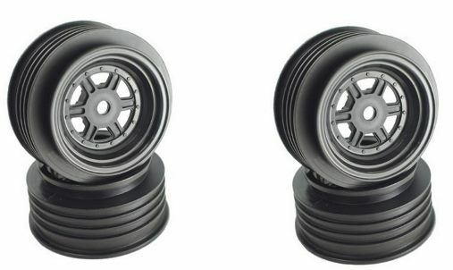 DE Racing Gambler Front Sprint Wheels 12mm Hex AE Associated Offset Black