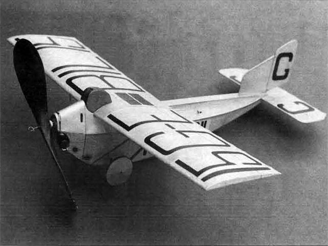 ANEC 1A Peanut Scale 13" WS RC Model Airplane Plans Templates PDF on USB