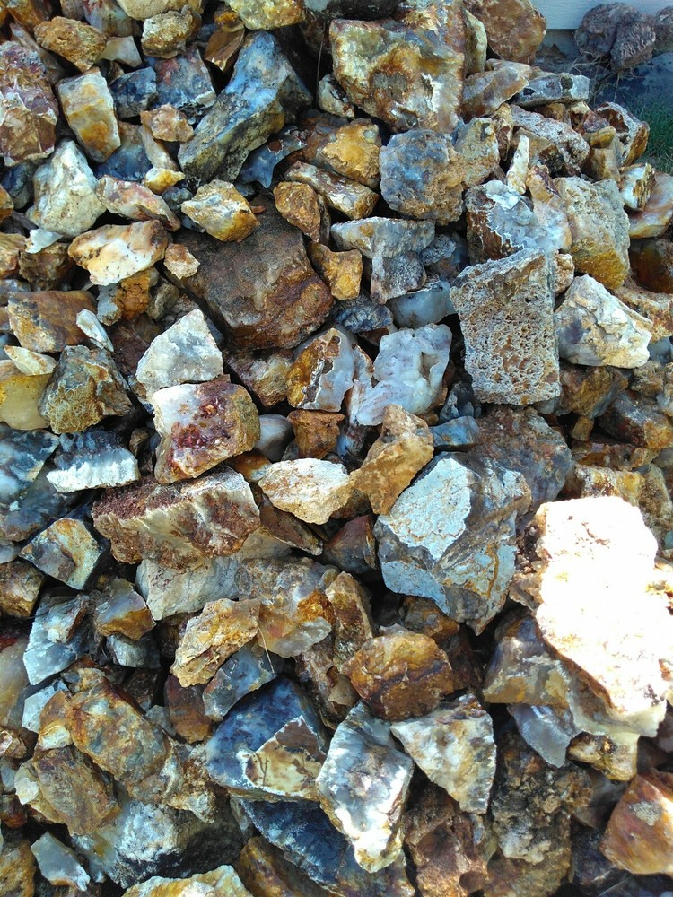 REGENCY ROSE GRAVEYARD POINT PLUME AGATE CUTTING SIZE ROUGH $4 PER LB 10LB LOTS!