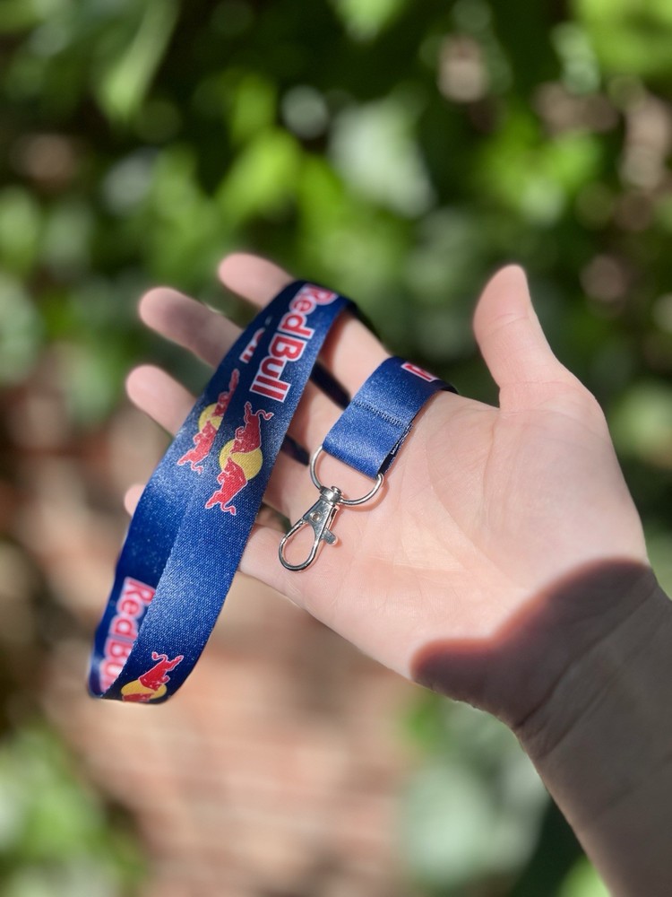 Red Bull Lanyard Navy Blue New Without Tags