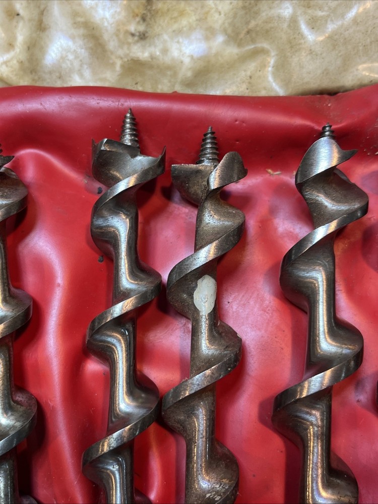 12 Piece Irwin Auger Bit Set Incomplete Used