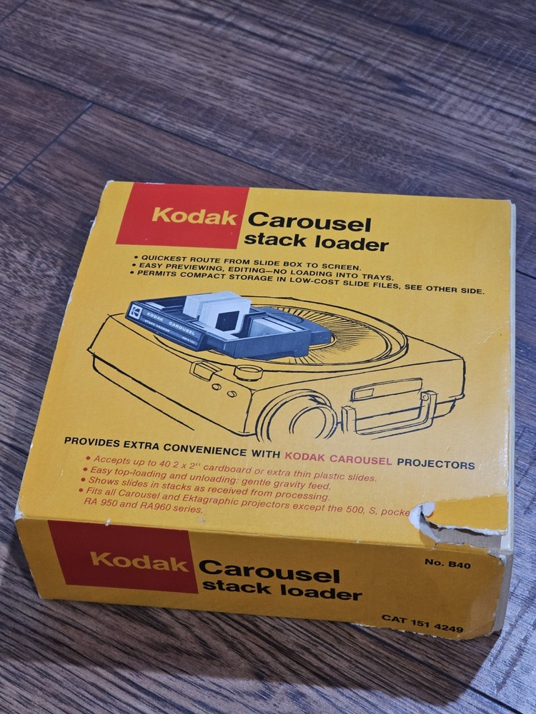 Vintage Kodak Carousel Stack Loader No. B40 with Factory Box