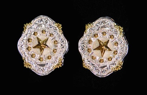 Earrings Gold Star,Starisse Silver
