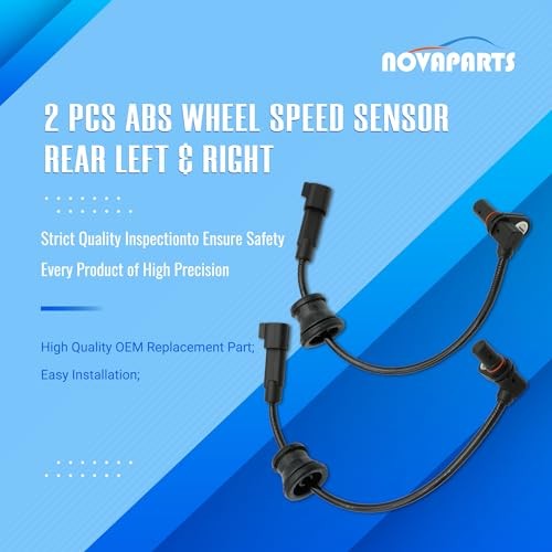 2 Pcs ABS Wheel Speed Sensor Rear Left & Right for 2010-2017 Chevy Equinox &