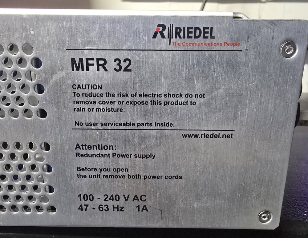 Riedel Artist 32 G2 Intercom 2x PSU, 1x CPU