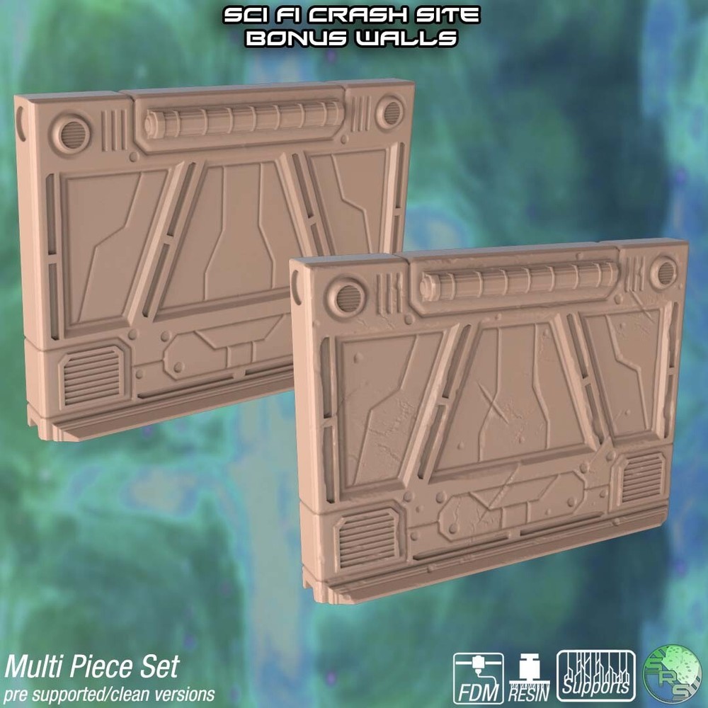 Sci-Fi Crash Terrain Legion Terrain Scenery Tabletop Miniatures 28mm