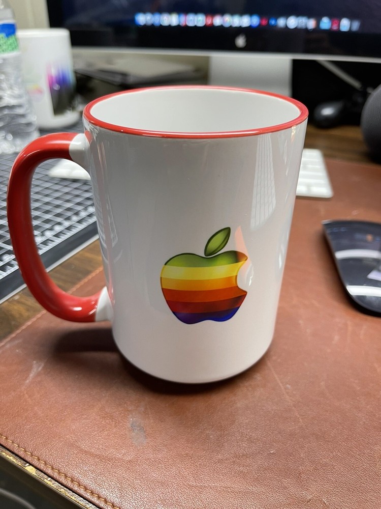 Colorful Apple logo mug 15 oz printed Apple Computer