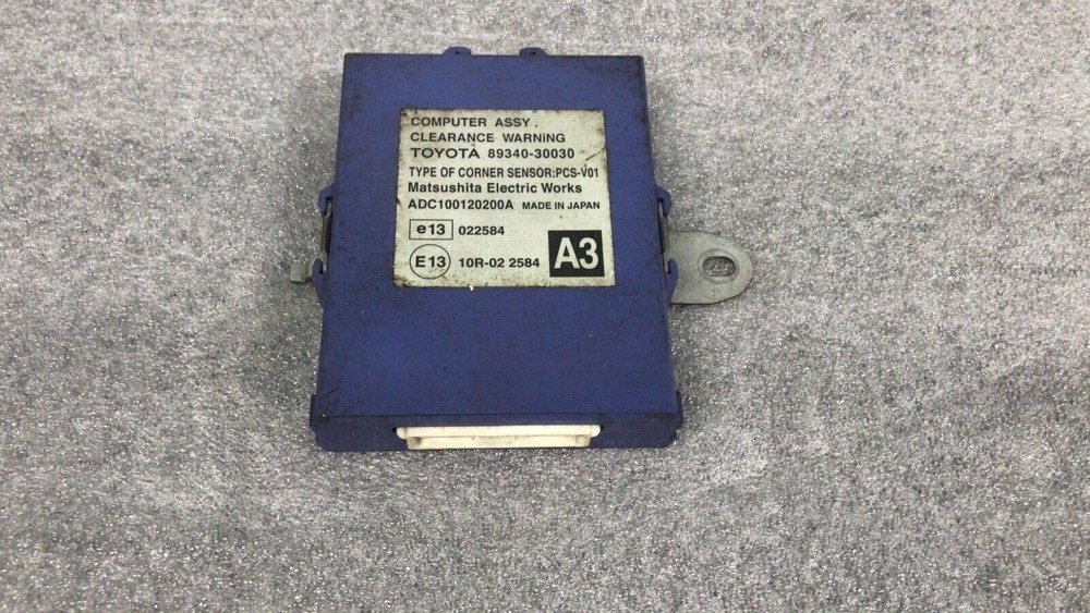 LEXUS GS CLEARANCE WARNING CONTROL MODULE 89340-30030