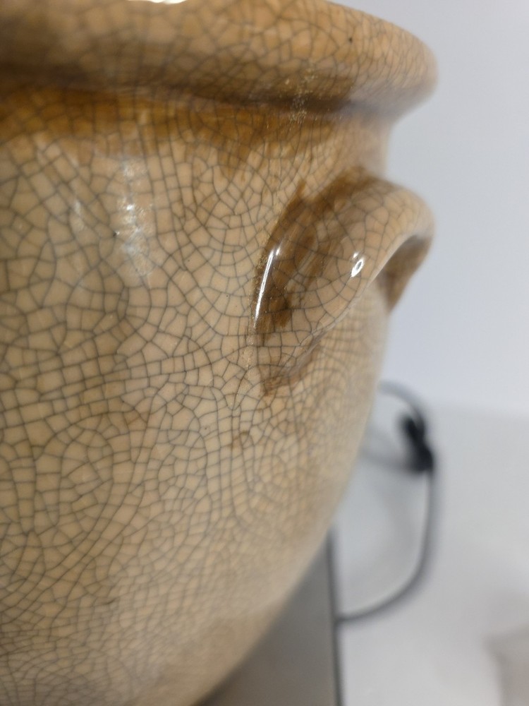 Crackled Glazed Crock / Planter No.4