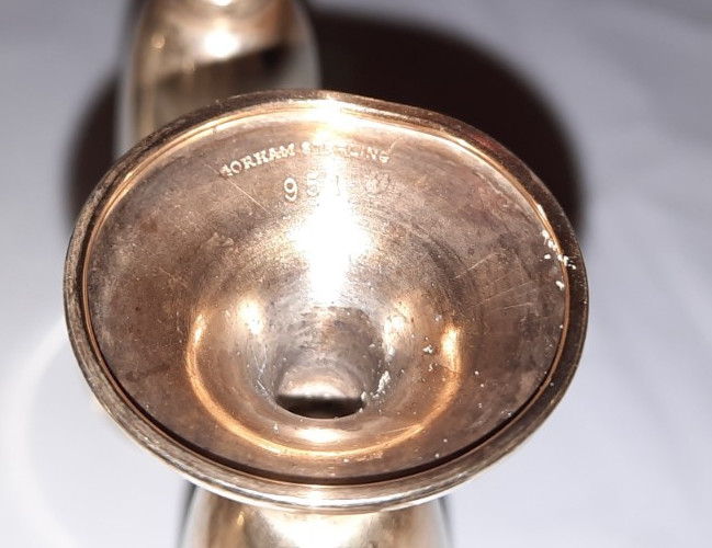Gorham Sterling cordial goblets 3" 6 Quantity