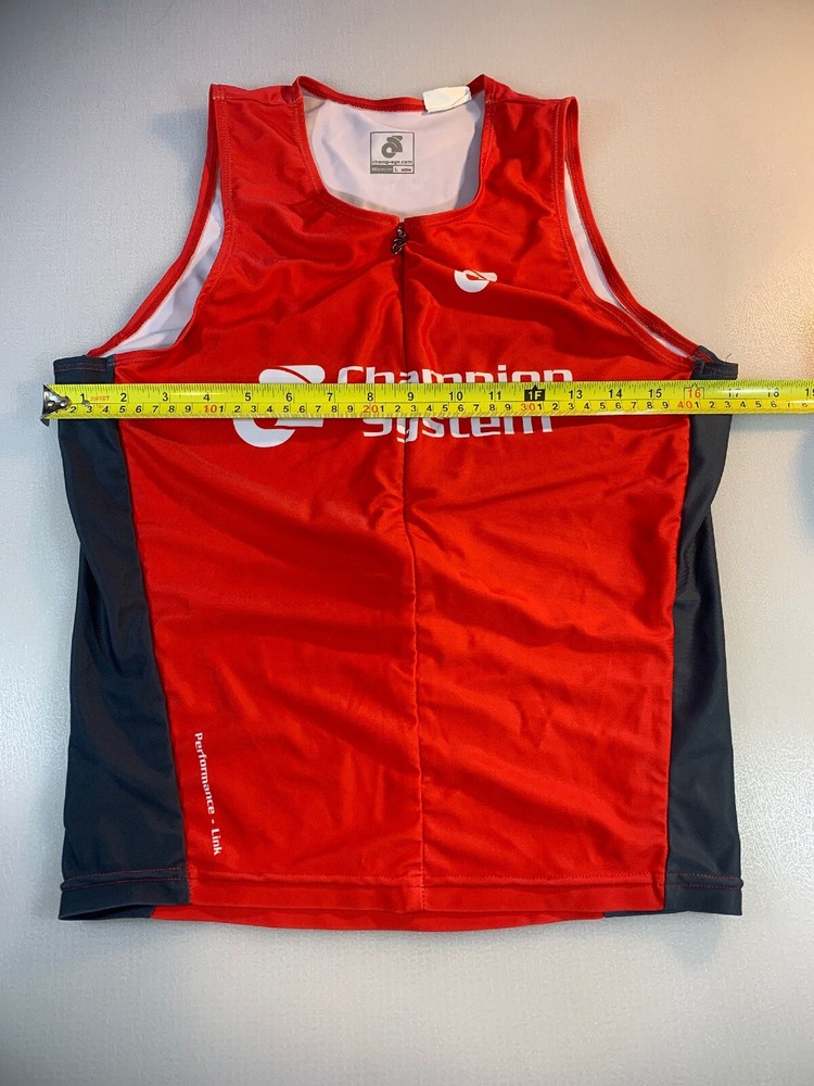 Champion System Womens Performance Link Tri Triathlon Top Large L (6545-3)