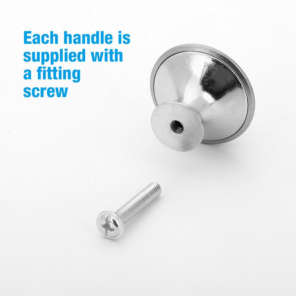 10PCS Cabinet Knobs Brushed Nickel Drawer Pulls Door Handles Kitchen Hardware