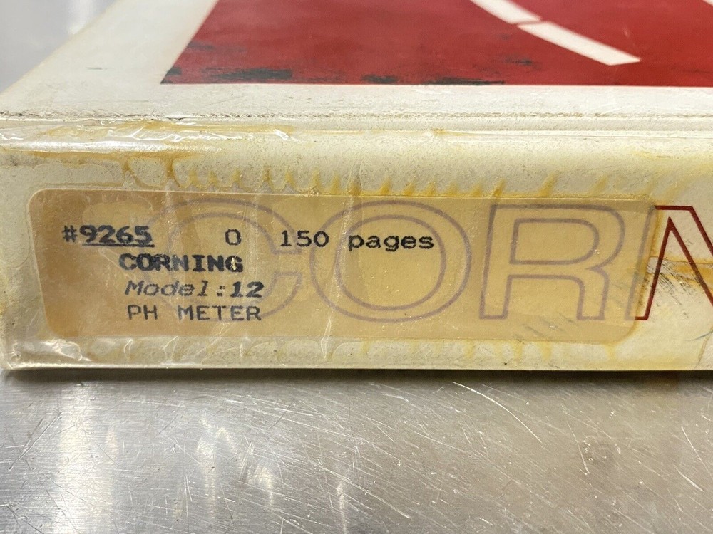 Corning 12 PH Meter - Users Guide / Instruction Book / Manual