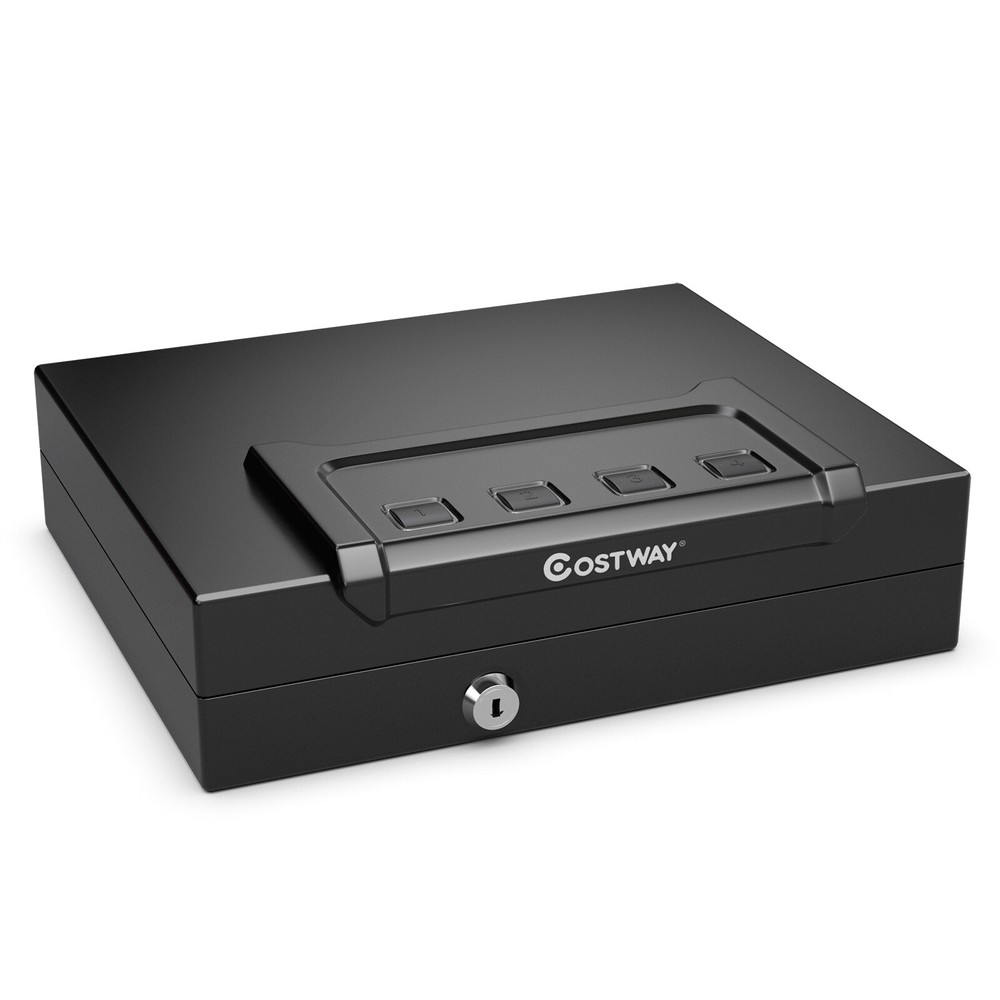 Costway Gun Security Safe Dual Firearm Safety Device Quick-Access Keypad Key