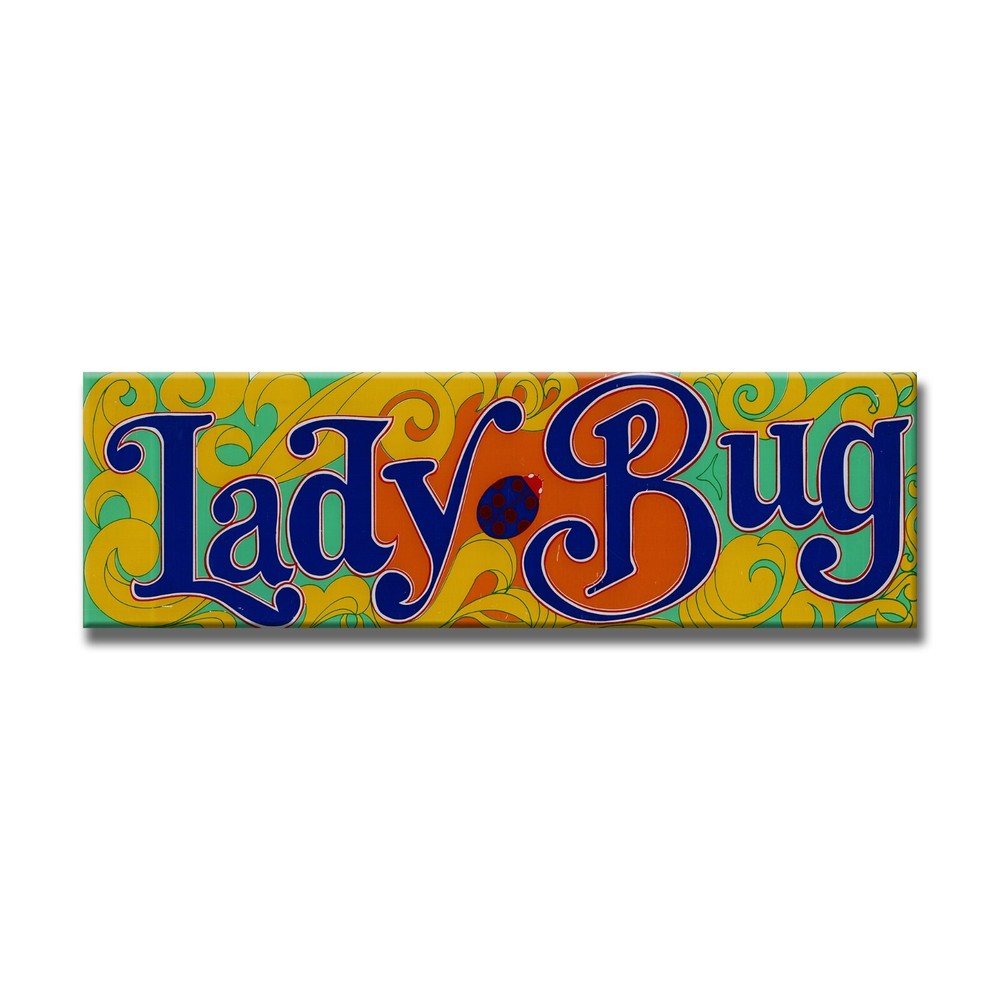 Lady Bug Premium Arcade Marquee Restoration Backlit Sign Insert ALT
