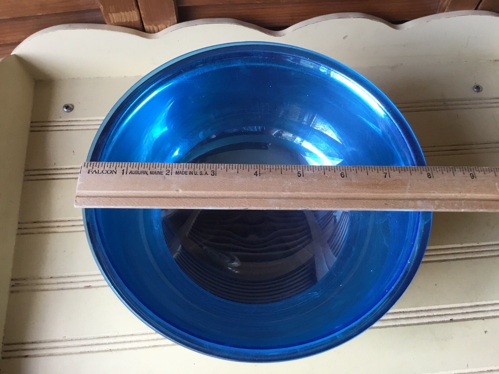 WEBSTER WILCOX SILVER PLATED PEDESTAL FRUIT BOWL with TURQUOISE PLASTIC INSERT