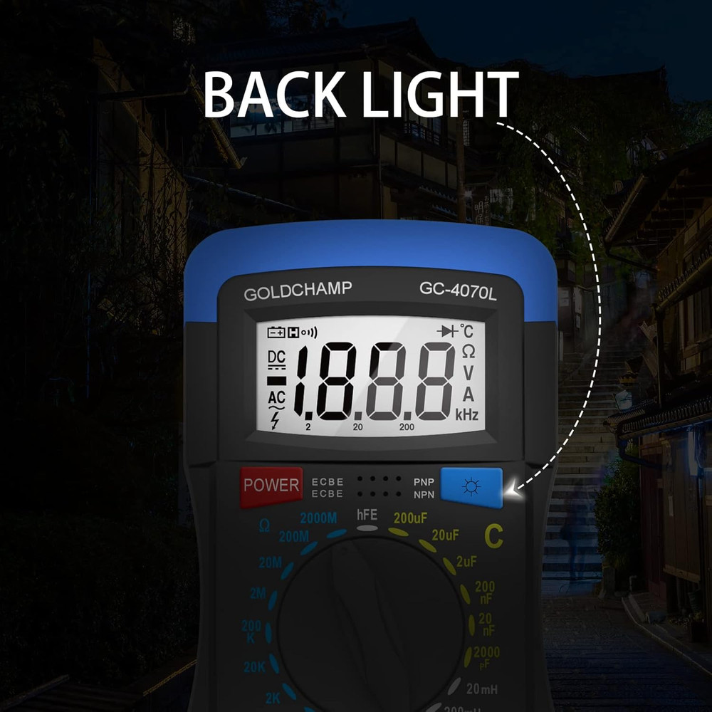 Capacitor Tester 2000Pf~200Uf, Capacitance Meter, LCR Meter, 200~2000M0 0Hm Mete