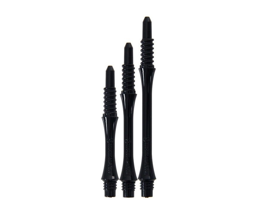 8 Flight Black Slim Fixed Dart Shafts
