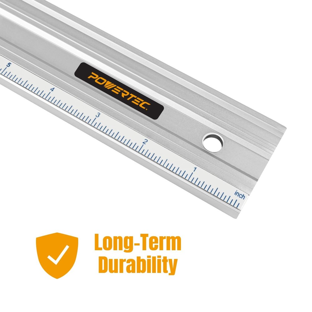 POWERTEC 18'' Straight Edge | .001'' Flatness | Woodworking & Machine Setup