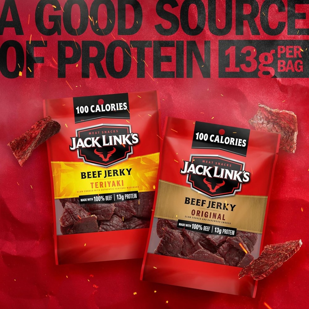 Jack Link's Beef Jerky Variety Pack - Includes Original and Teriyaki Jerky,...