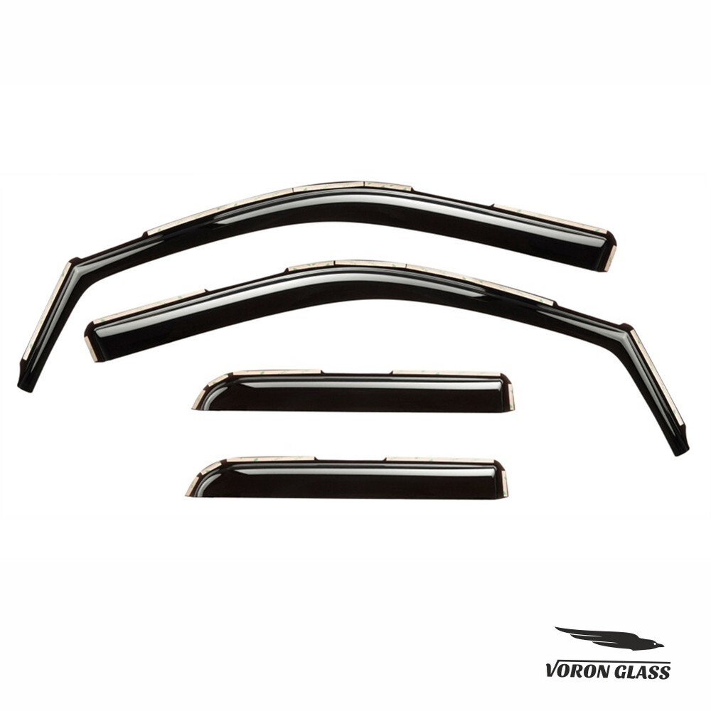 Side Window Deflectors Rain Guards for 2009-2018 Dodge RAM Quad Cab