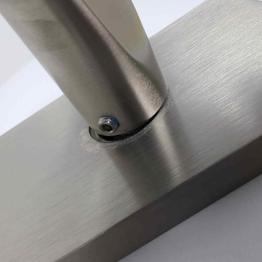 Emtek Helios Dummy Levers Set Rectangular Rosette Satin Nickel 5052HLOUS15