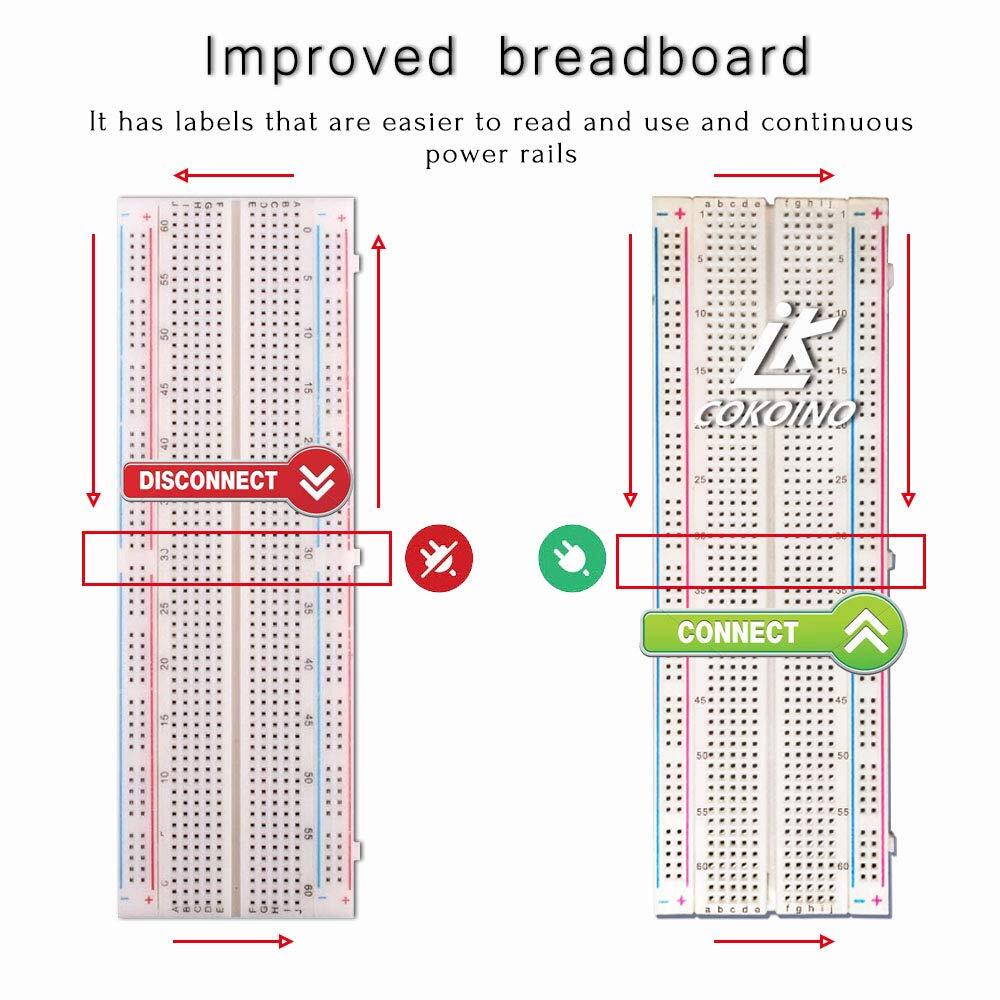 Raspberry Pi GPIO Breakout T-Type Board 830 Points Breadboard 65 Jumper Cables