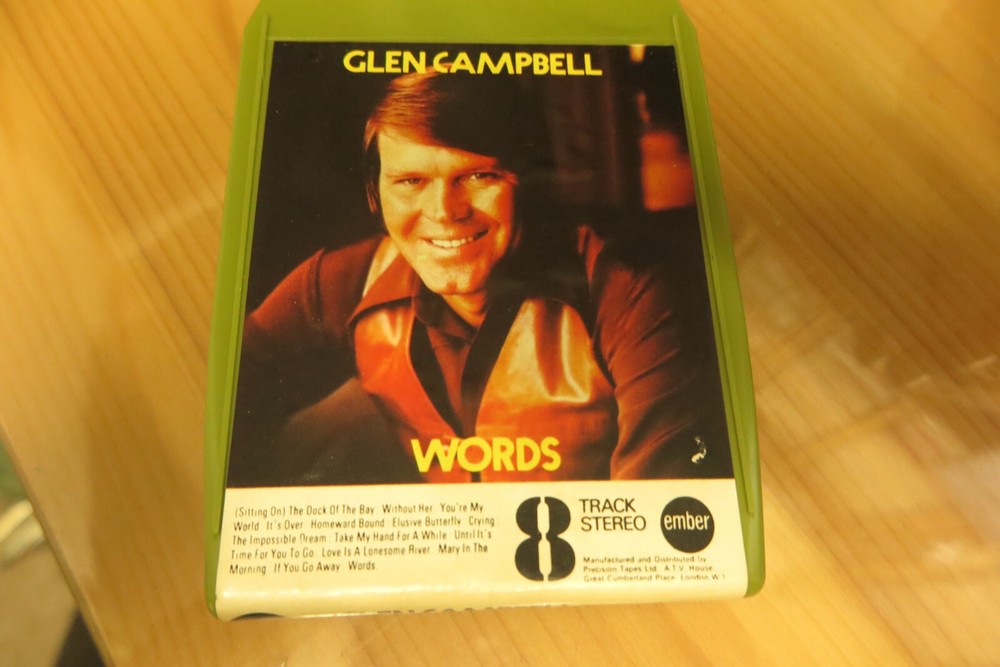 GLEN CAMPBELL - WORDS - 8 TRACK CARTRIDGE.