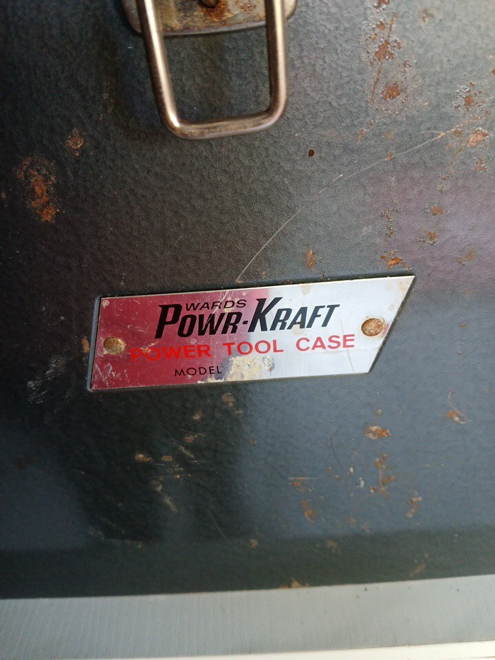 Vintage Wards Powr-Kraft Power Tool Case Model 8669