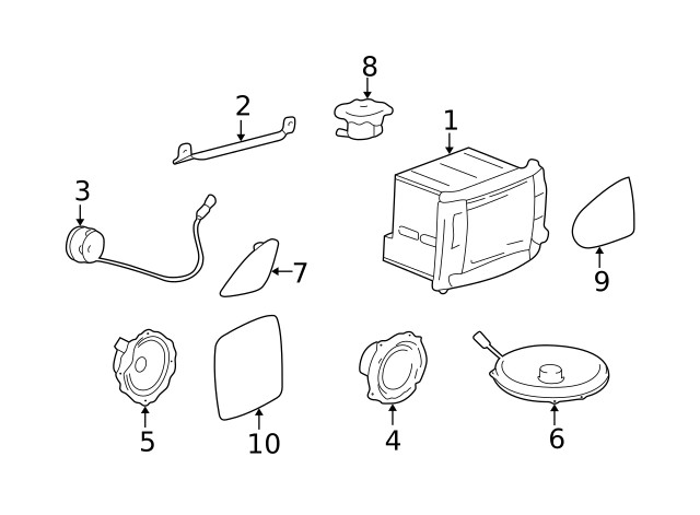 Genuine GM Speaker Grille 89026109