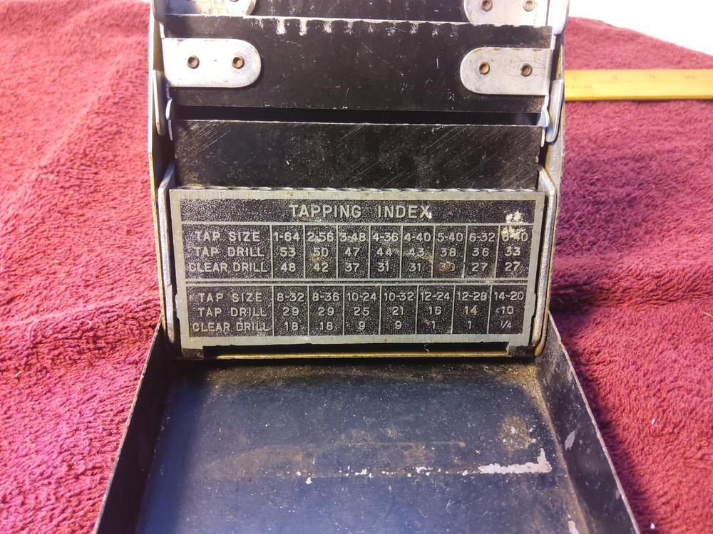 Vintage CRAFTSMAN Drill Case Index 1-60, No Bits..