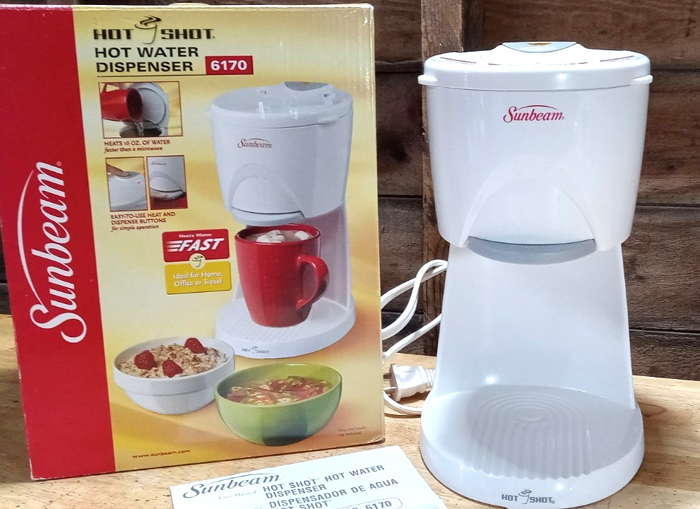 Sunbeam Hot Shot Hotshot Water Dispenser White Model 6170
