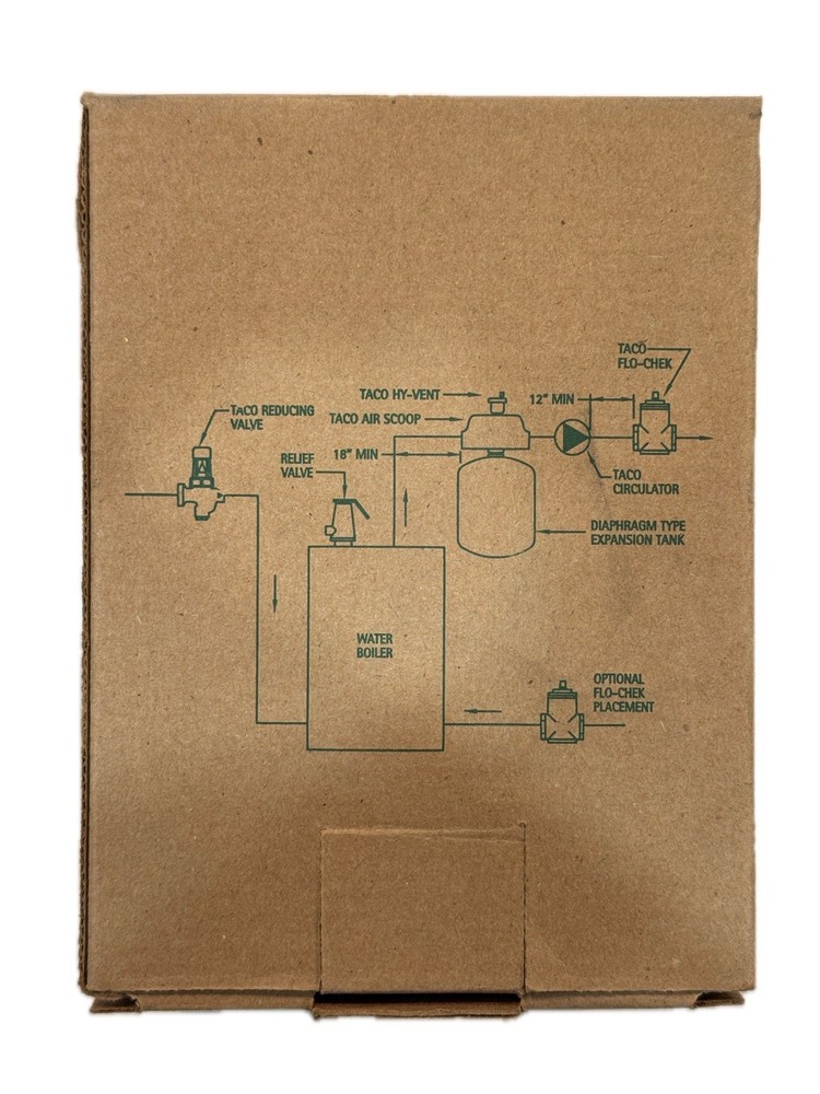 NEW 431-6 TACO 1" Air Scoop Class 125 FNPT x FNPT Connection OEM Cast Iron