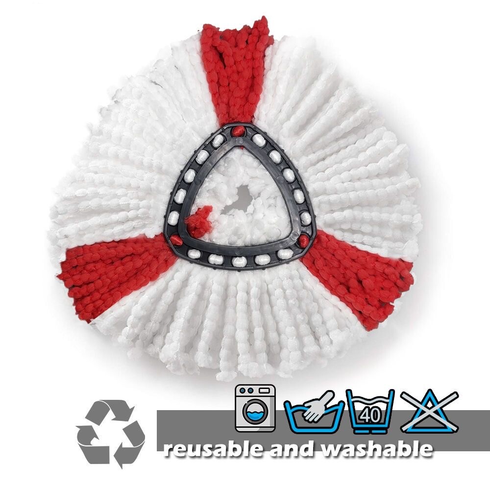 Replacement Microfiber Mop Head Easy Clean Wring Refill For O-Cedar Spin Mop