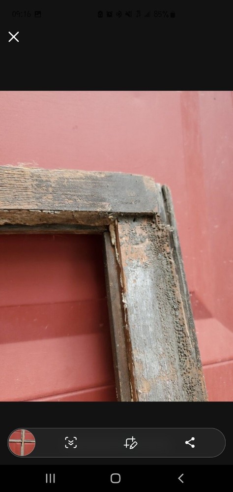 Extra large wooden window frame