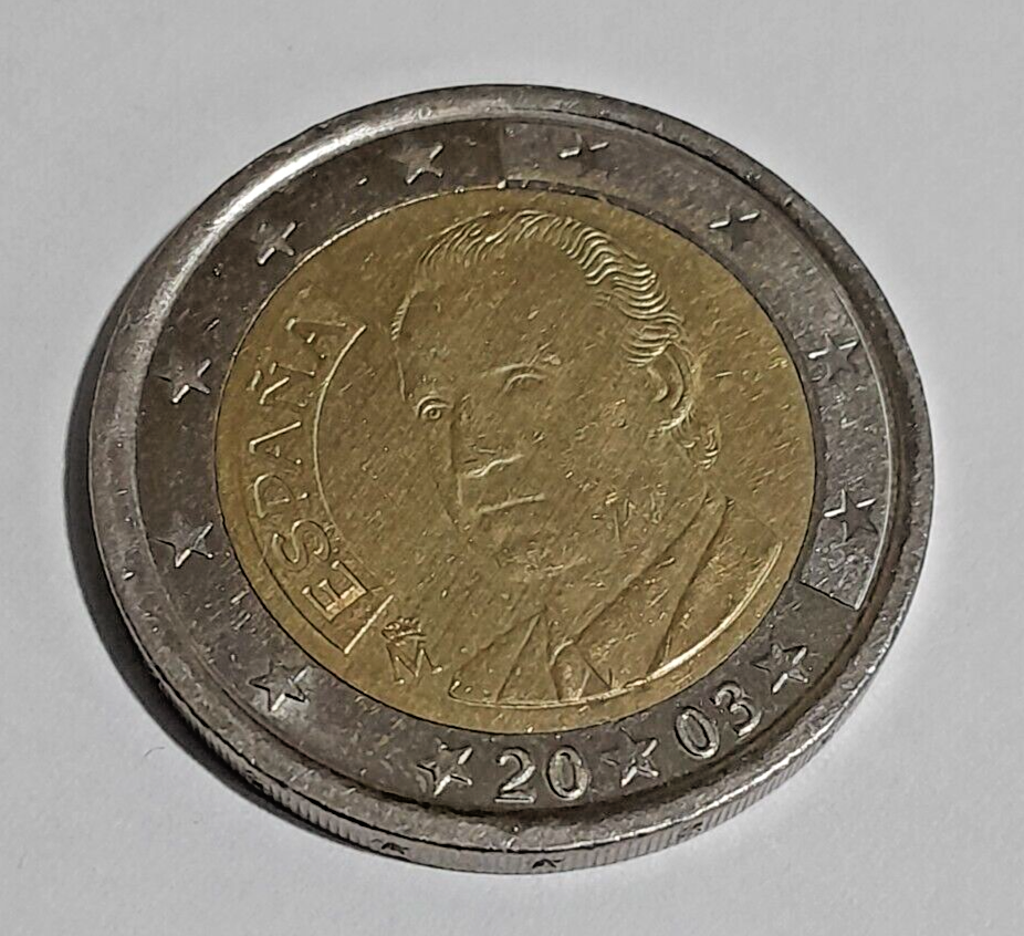 Spain 2 euro Coin 2003 Bi-Metallic