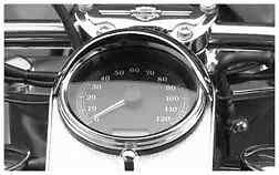 National Cycle Chrome Speedometer Cowl Visor Harley Dyna Super Glide 06
